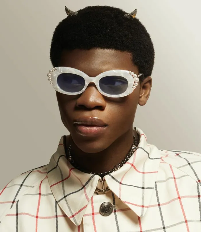 Sunglasses WomenMen Vivienne Westwood Vivienne Pearl Sunglasses In White