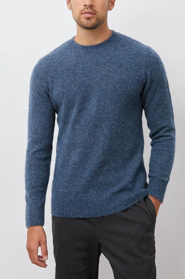Sweaters Men Rails Beckson Sweater Heather Blue