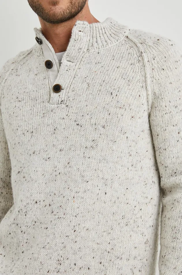 Sweaters Men Rails Harding Sweater Natural Nep