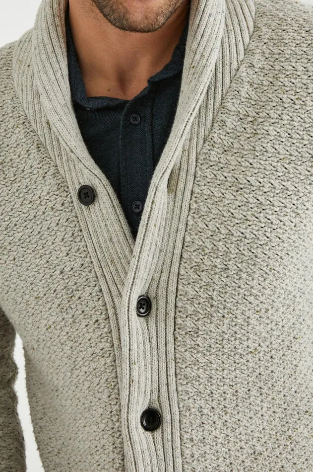 Sweaters Men Rails Shepley Cardigan Natural Oat