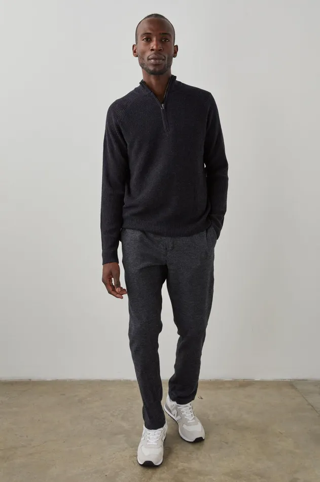 Sweaters Men Rails Stark Quarter Zip Cast Iron