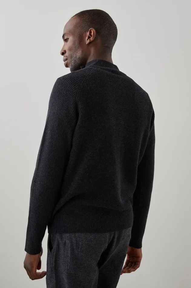Sweaters Men Rails Stark Quarter Zip Cast Iron