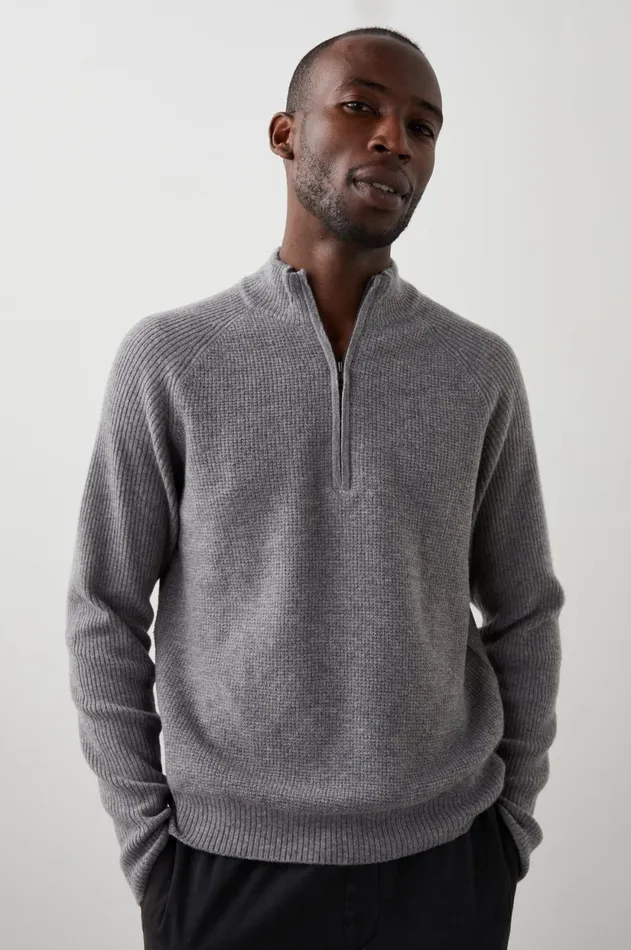 Sweaters Men Rails Stark Quarter Zip Finch
