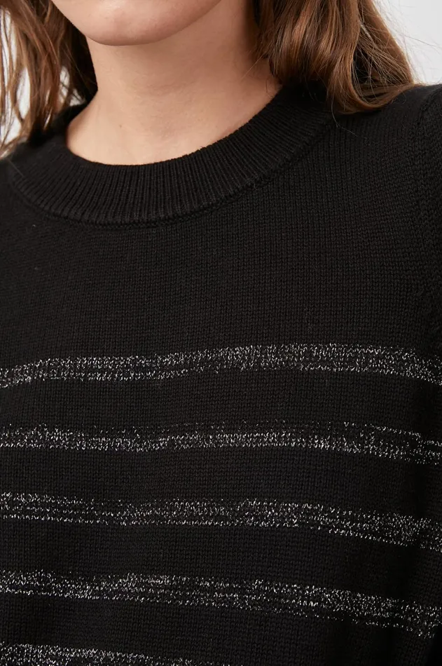 Sweaters Women Rails Allegra Sweater Black Metallic