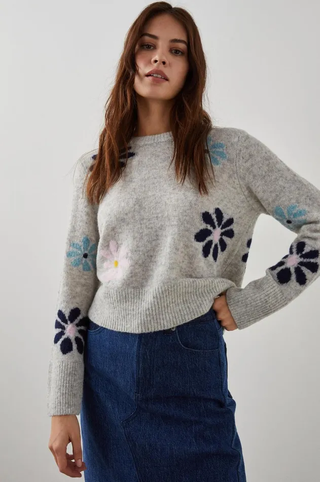 Sweaters Women Rails Anise Sweater Grey Multi