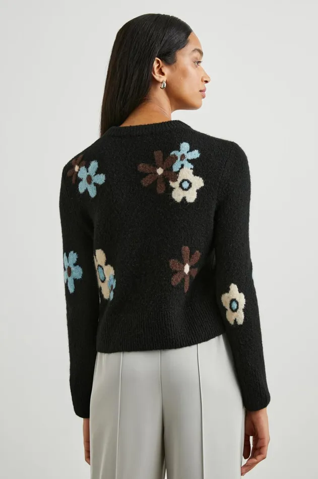 Sweaters Women Rails Anise Sweater Onyx Blue Daisies