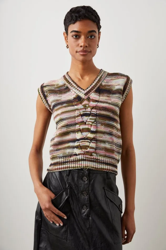 Sweaters Women Rails Brixton Vest Forest Space Dye