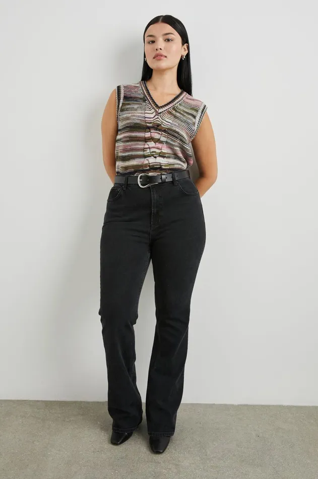 Sweaters Women Rails Brixton Vest Forest Space Dye