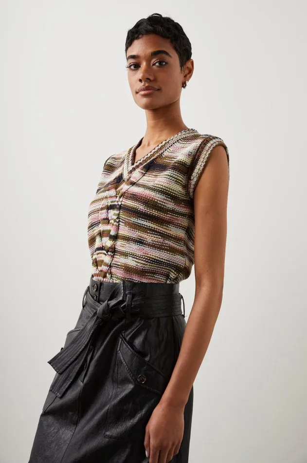 Sweaters Women Rails Brixton Vest Forest Space Dye