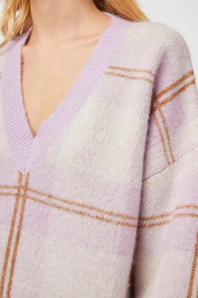 Sweaters Women Rails Colleen Sweater Lilac Plaid