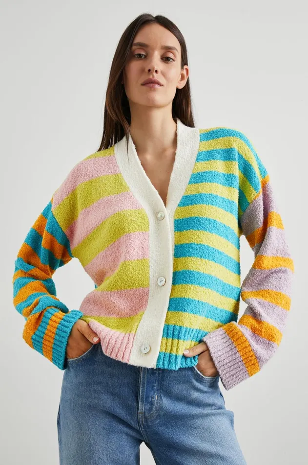 Sweaters Women Rails Geneva Cardigan Mixed Stripe