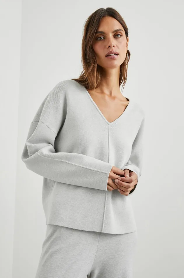 Sweaters Women Rails Hollyn Sweater Light Heather Grey