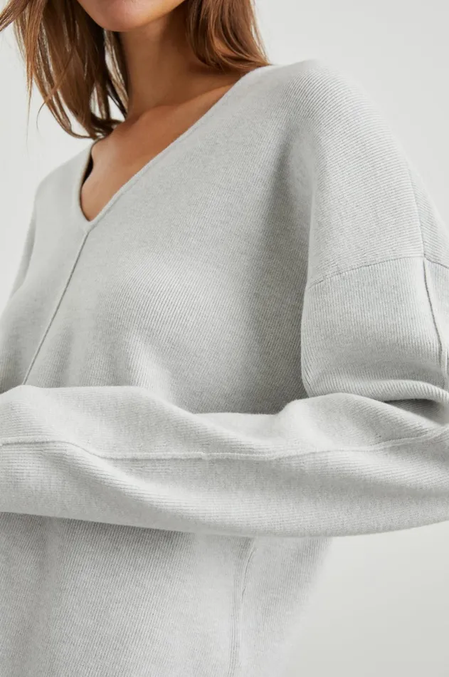 Sweaters Women Rails Hollyn Sweater Light Heather Grey