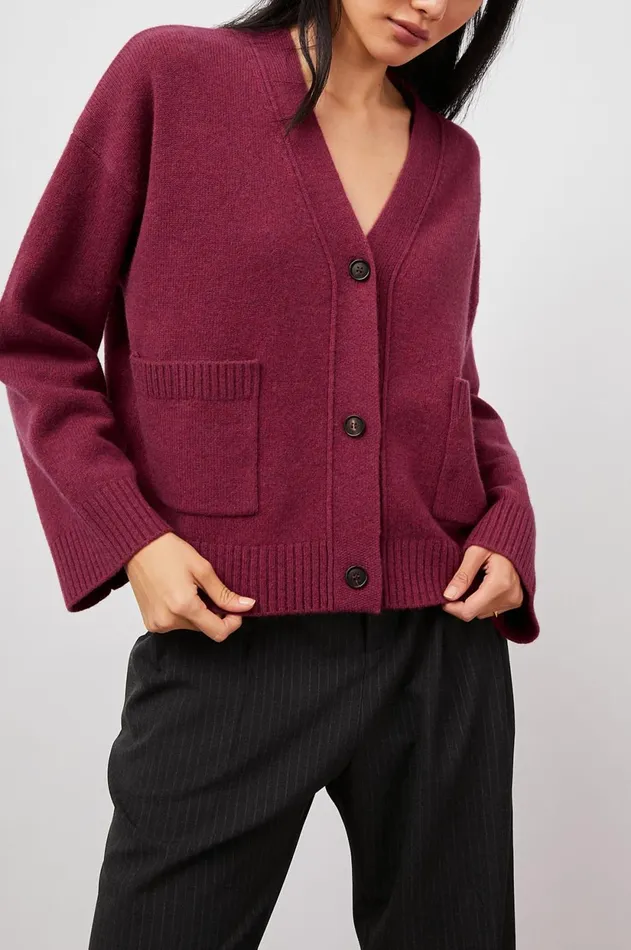 Sweaters Women Rails Lindi Cardigan Magenta