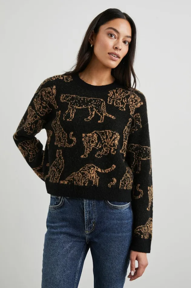 Sweaters Women Rails Perci Sweater Camel Wild Cats