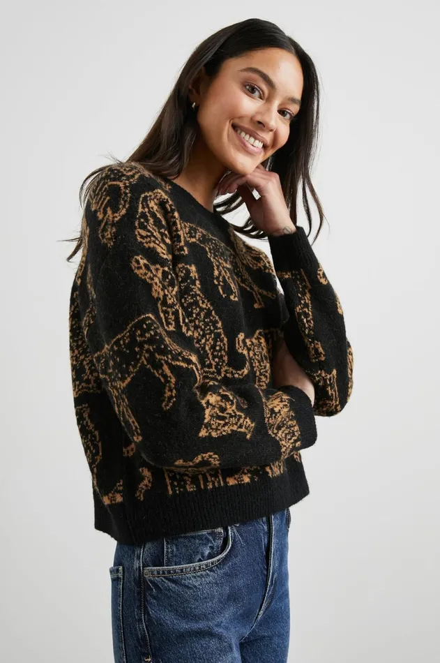 Sweaters Women Rails Perci Sweater Camel Wild Cats