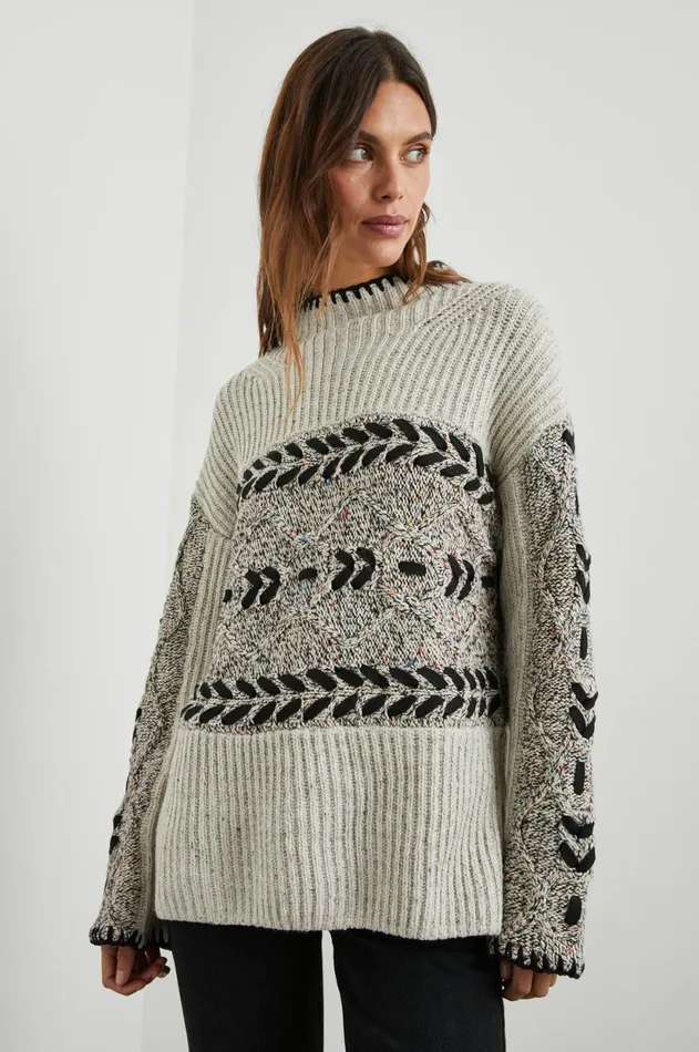 Sweaters Women Rails Raini Sweater Heather Cables
