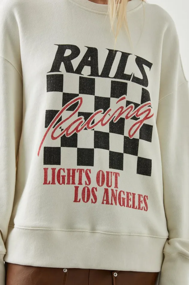 Sweaters Women Rails Relaxed Crew Sweatshirt Ivory Rails Racing