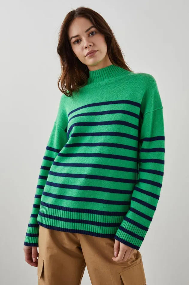 Sweaters Women Rails Sasha Sweater Kelly Navy Stripe