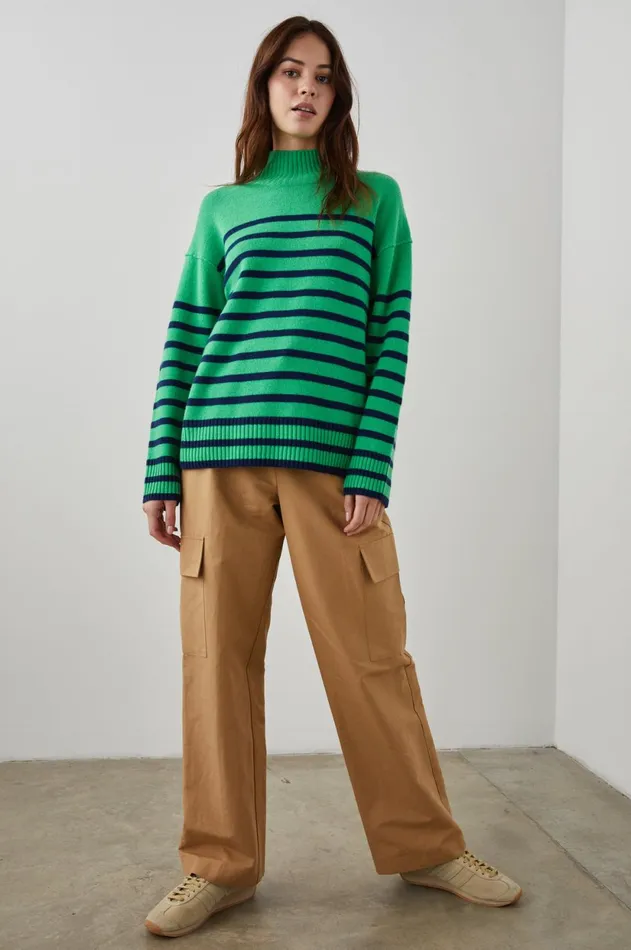 Sweaters Women Rails Sasha Sweater Kelly Navy Stripe