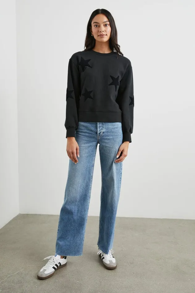 Sweaters Women Rails Sonia Sweatshirt Black