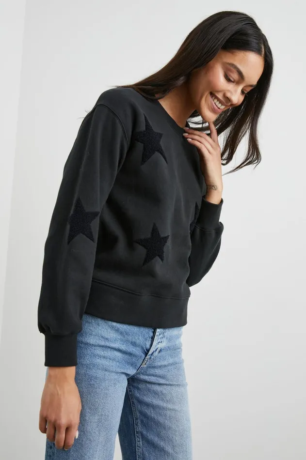Sweaters Women Rails Sonia Sweatshirt Black