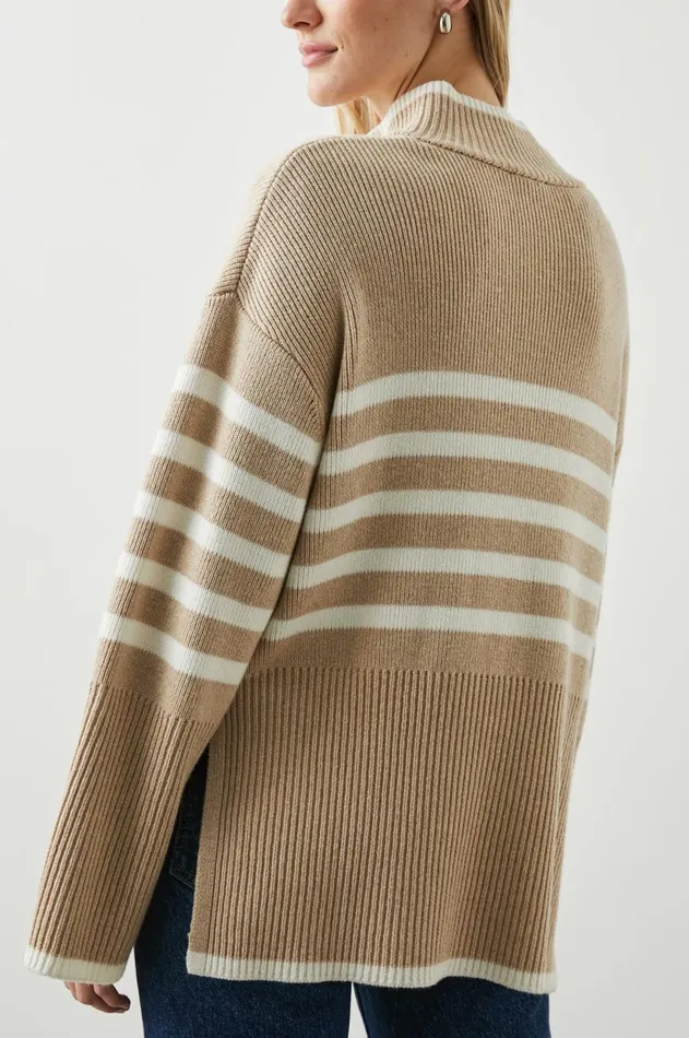 Sweaters Women Rails Tessa Sweater Sand Stripe