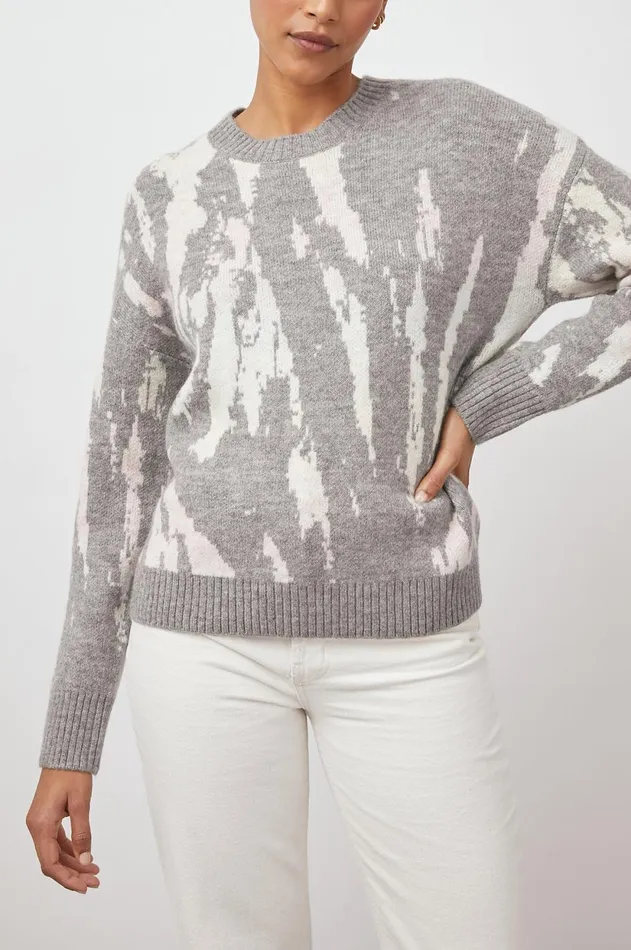 Sweaters Women Rails Virgo Sweater Grey Tie Dye