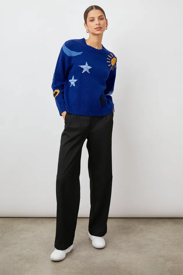 Sweaters Women Rails Zoey Sweater Cobalt Gold Galaxy