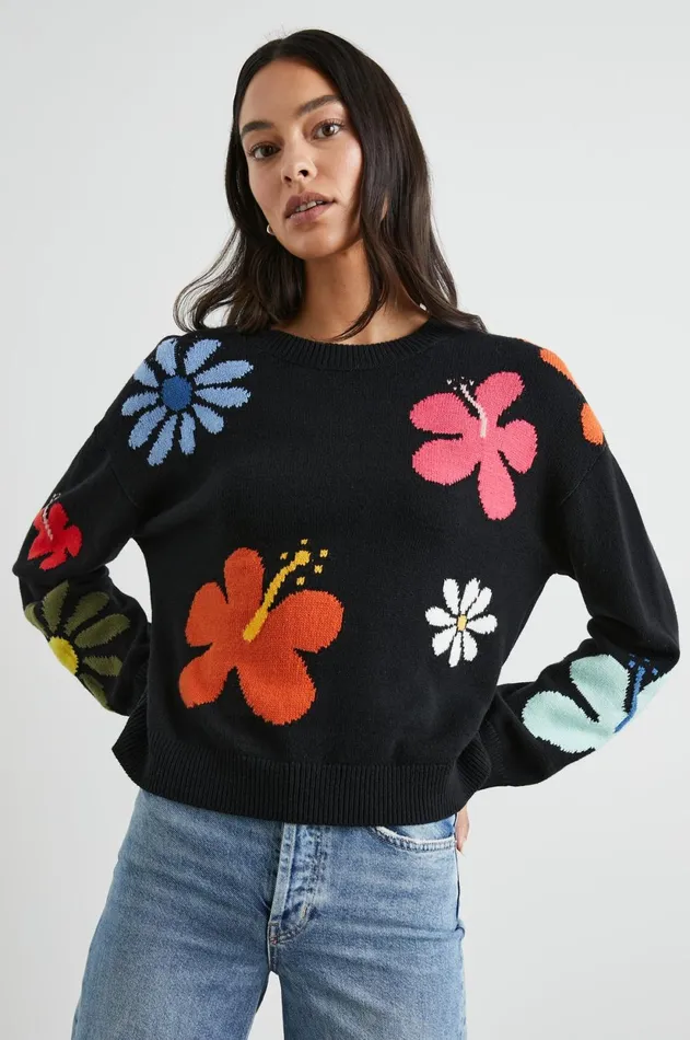Sweaters Women Rails Zoey Sweater Hibiscus Multi
