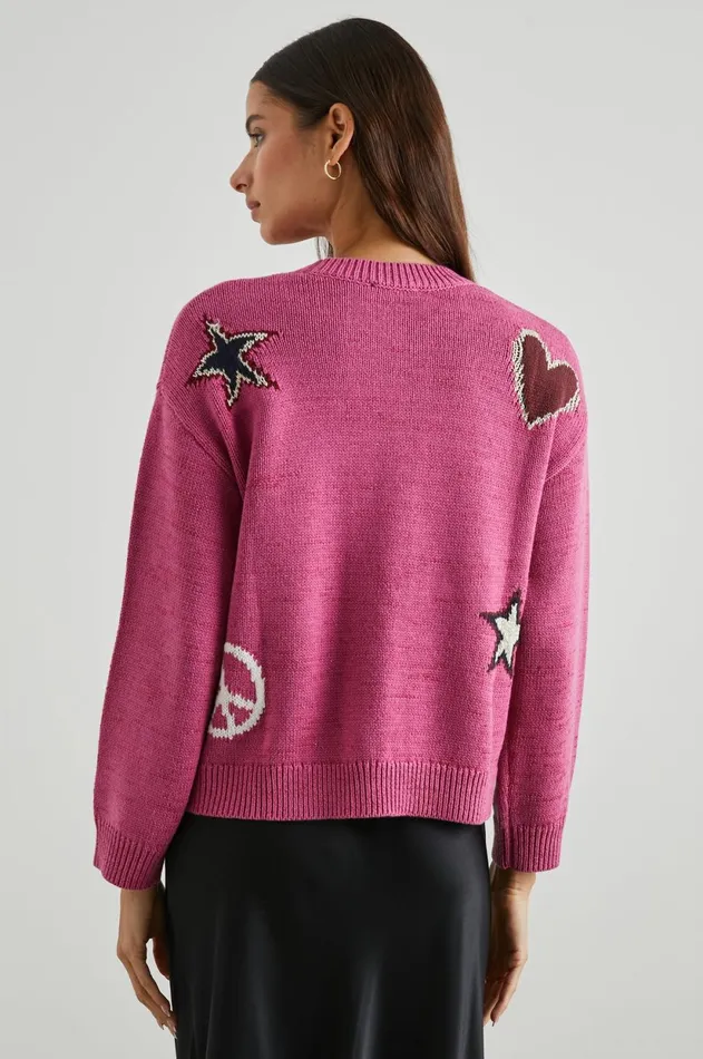 Sweaters Women Rails Zoey Sweater Pink Multi