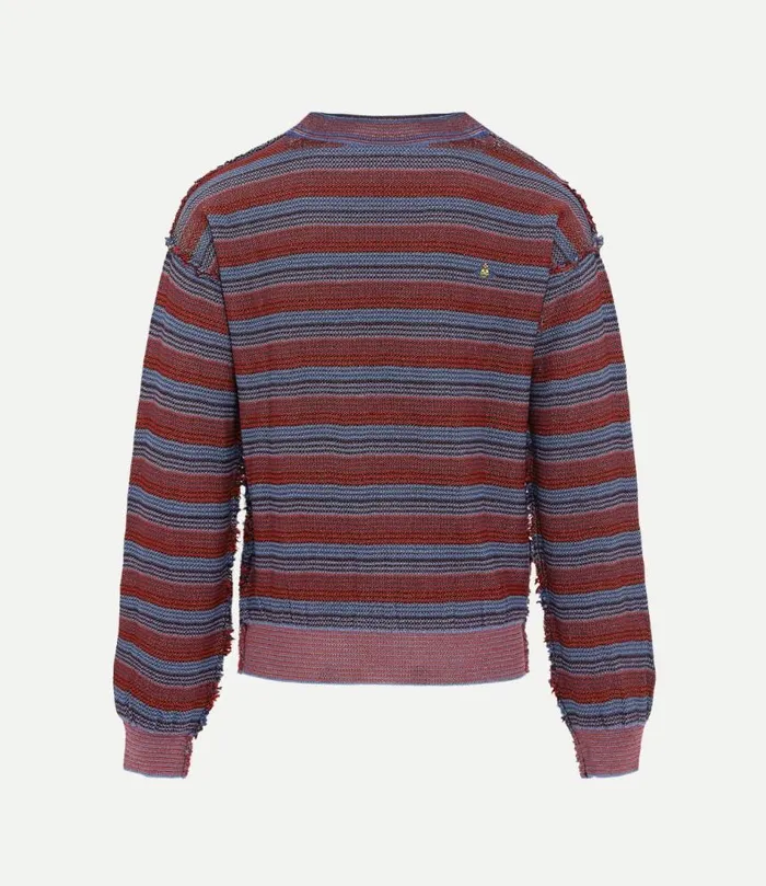 Sweatshirts And TShirts WomenMen Vivienne Westwood Broken Stitch Jumper In StripesGunMetal Sweatshirts And TShirts WomenMen Vivienne Westwood Broken Stitch Jumper In StripesGunMetal