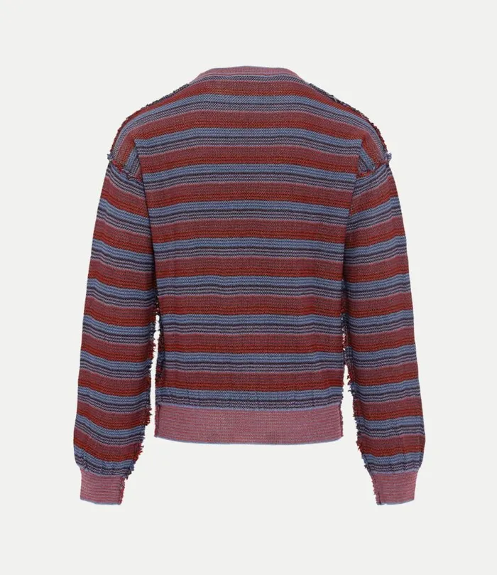 Sweatshirts And TShirts WomenMen Vivienne Westwood Broken Stitch Jumper In StripesGunMetal
