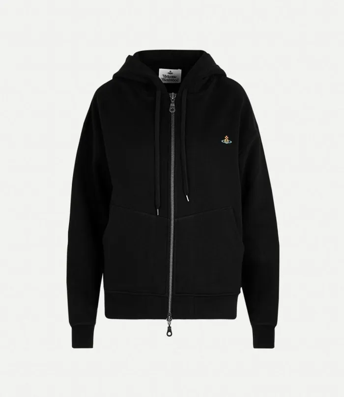 Sweatshirts And TShirts WomenMen Vivienne Westwood Rugged Zip Hoodie In Black Sweatshirts And TShirts WomenMen Vivienne Westwood Rugged Zip Hoodie In Black
