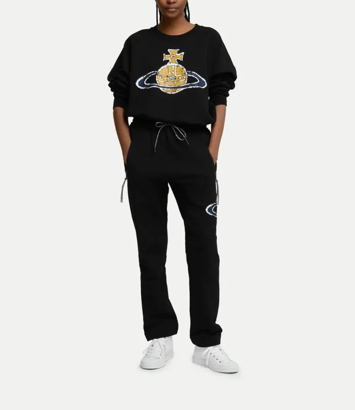 Sweatshirts And TShirts Women Vivienne Westwood Time Machine Raglan Sweatshirt In Black