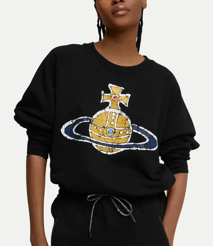 Sweatshirts And TShirts Women Vivienne Westwood Time Machine Raglan Sweatshirt In Black