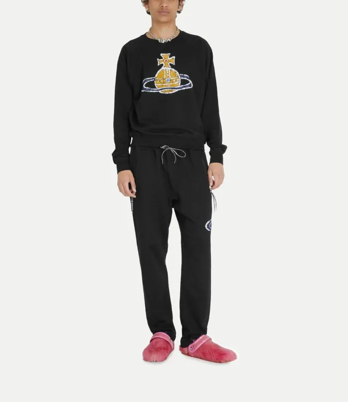 Sweatshirts And TShirts Women Vivienne Westwood Time Machine Raglan Sweatshirt In Black