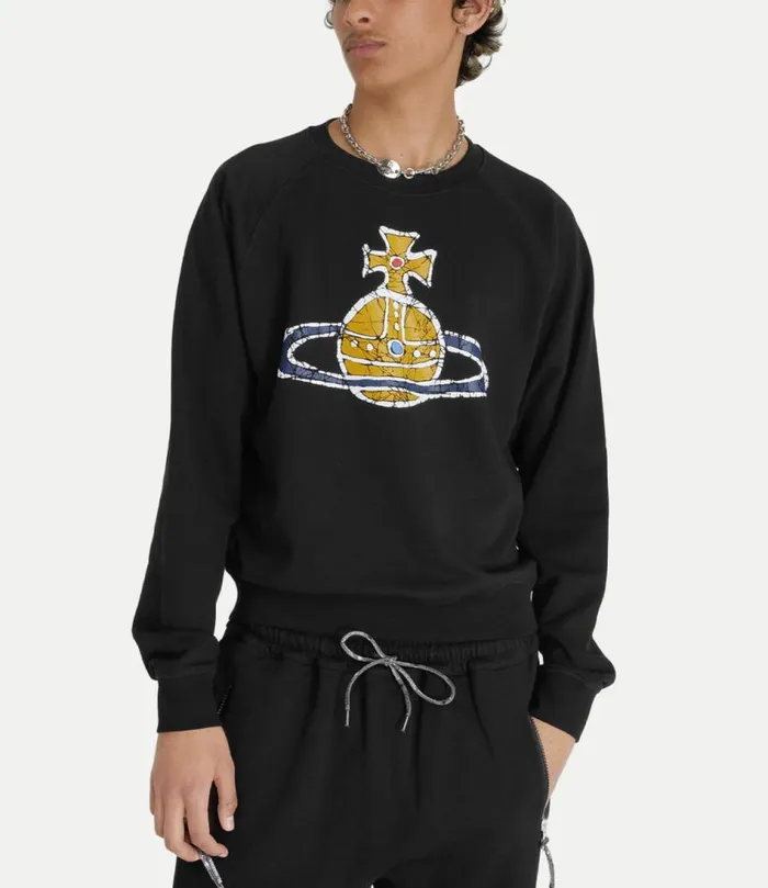 Sweatshirts And TShirts Women Vivienne Westwood Time Machine Raglan Sweatshirt In Black
