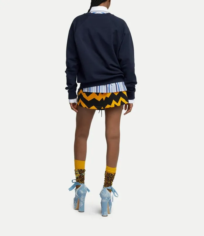 Sweatshirts And TShirts Women Vivienne Westwood Time Machine Raglan Sweatshirt In Navy