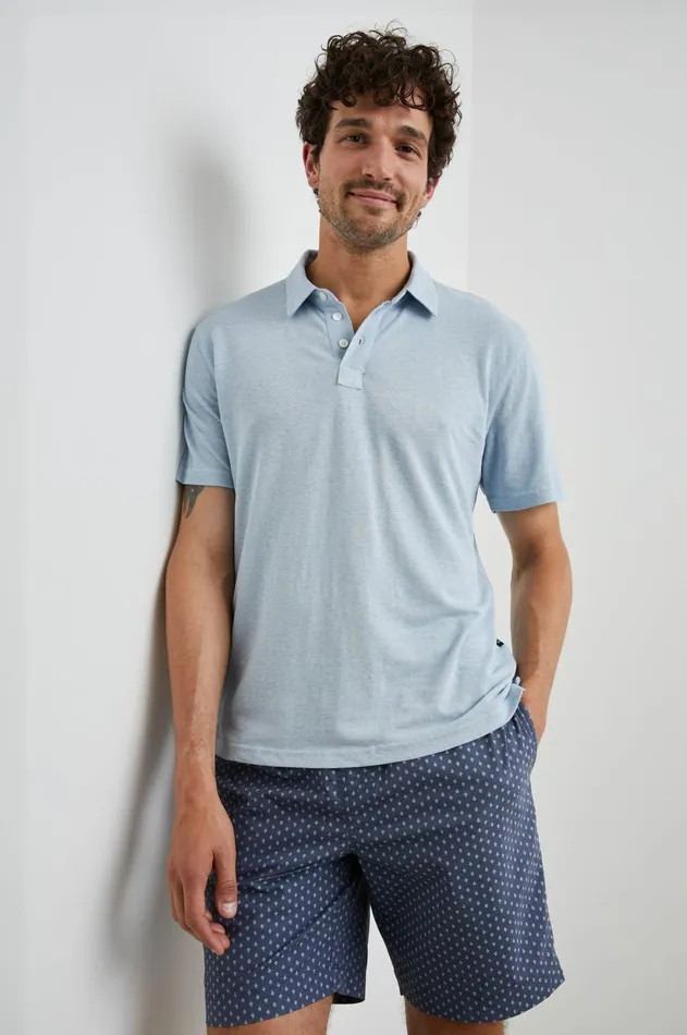 TShirts and Polos Men Rails Levant Polo Shirt Cielo
