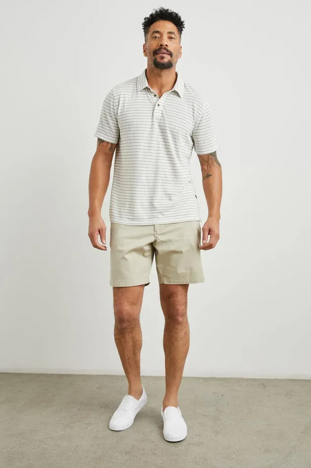 TShirts and Polos Men Rails Napoli Polo Shirt Cream Barley Stripe