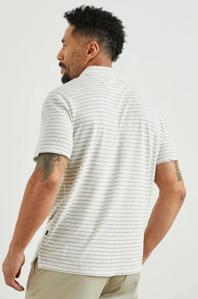 TShirts and Polos Men Rails Napoli Polo Shirt Cream Barley Stripe