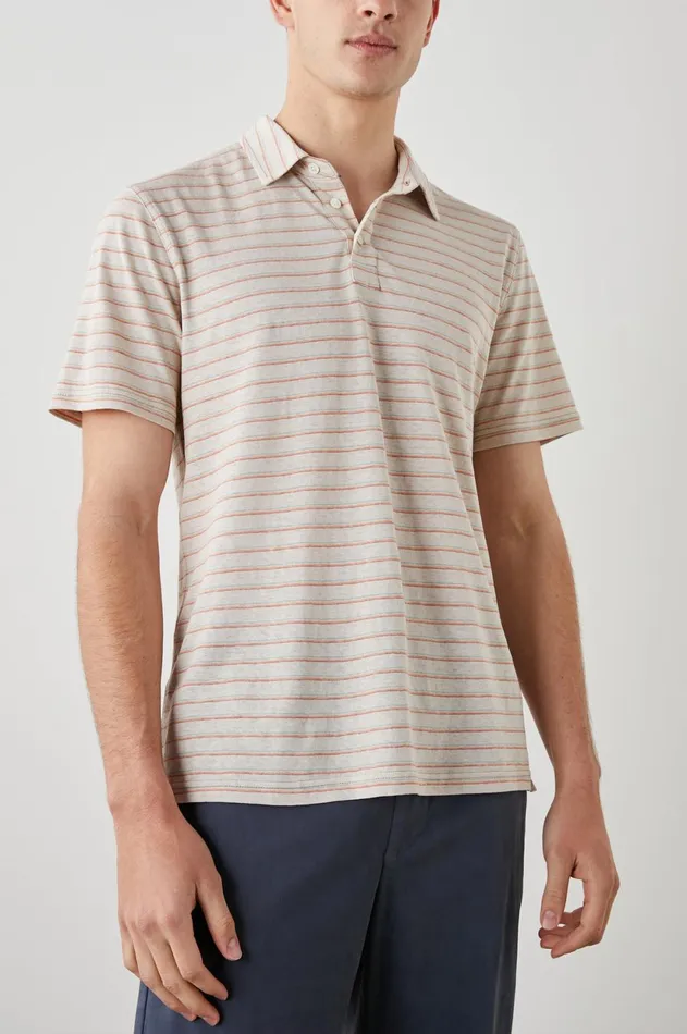 TShirts and Polos Men Rails Napoli Polo Shirt Toulouse Sunset Stripe