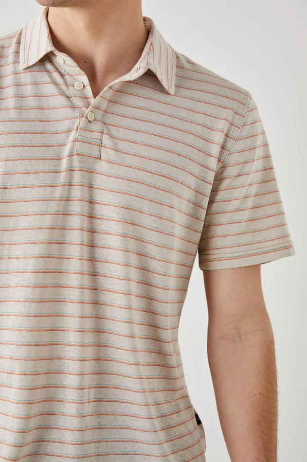 TShirts and Polos Men Rails Napoli Polo Shirt Toulouse Sunset Stripe