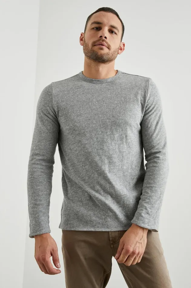 TShirts and Polos Men Rails Raleigh Shirt Heather Grey