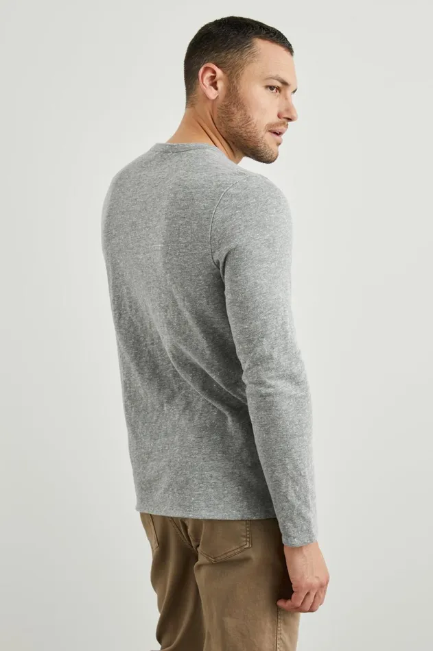 TShirts and Polos Men Rails Raleigh Shirt Heather Grey