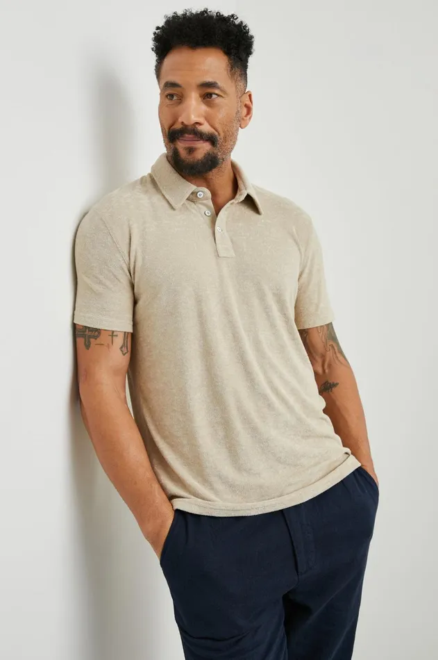 TShirts and Polos Men Rails Rhen Polo Shirt Chickpea