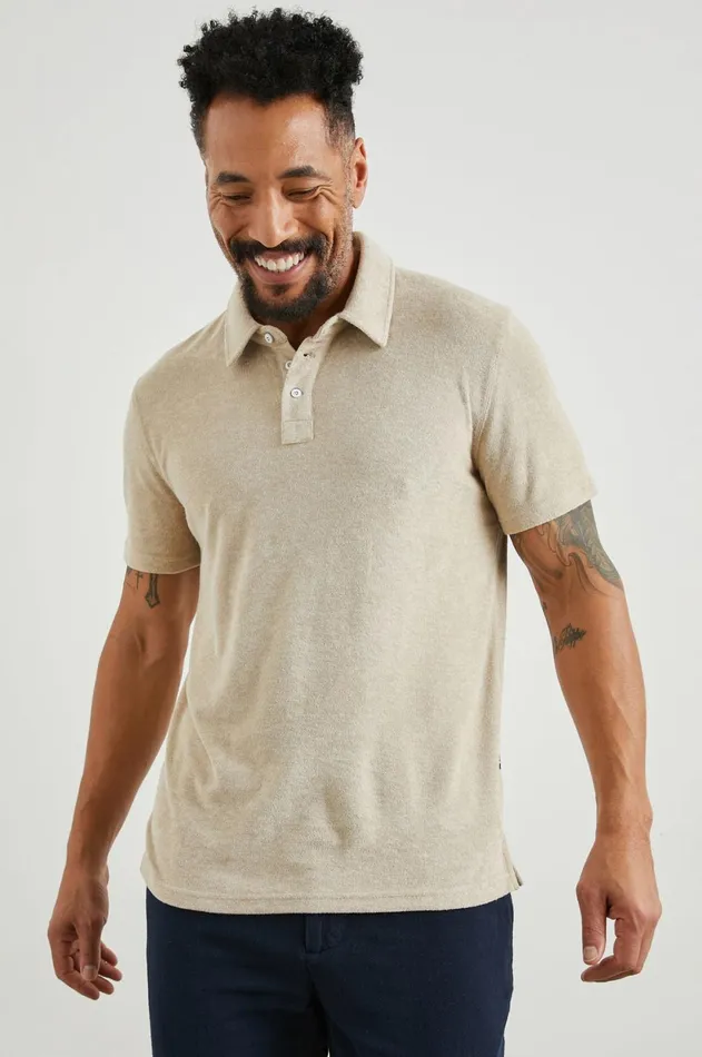 TShirts and Polos Men Rails Rhen Polo Shirt Chickpea
