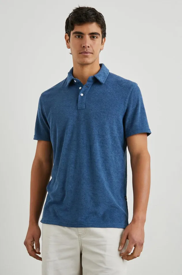 TShirts and Polos Men Rails Rhen Polo Shirt Ensign Blue