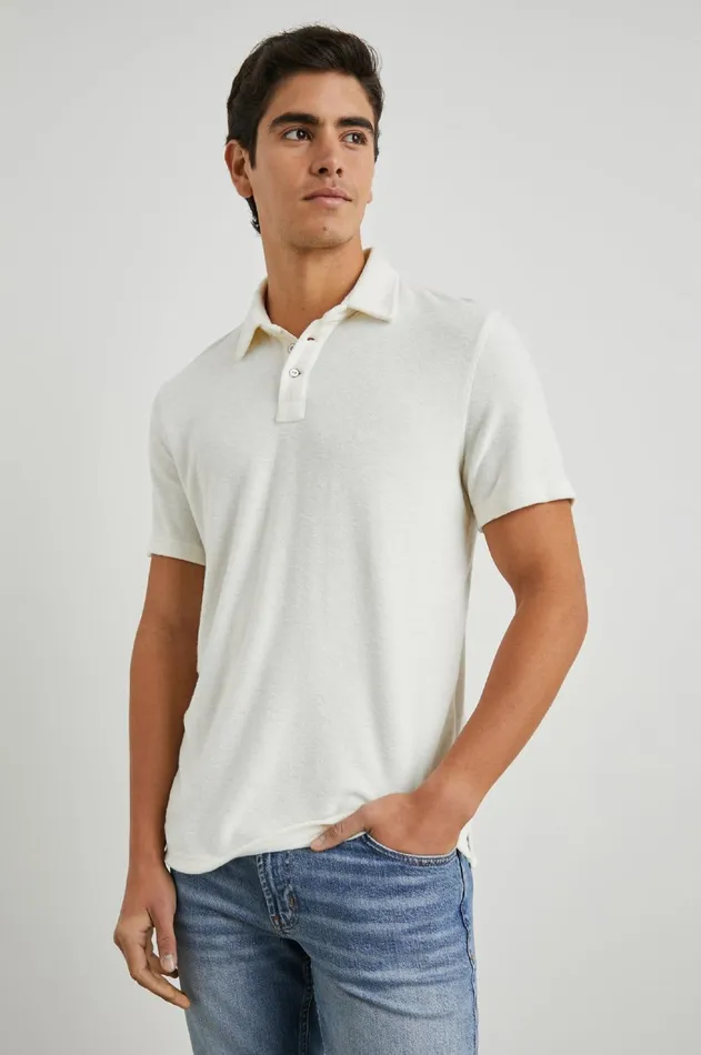 TShirts and Polos Men Rails Rhen Polo Shirt Terry Pearl